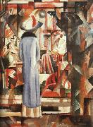 August Macke Large Bright Shop Window oil